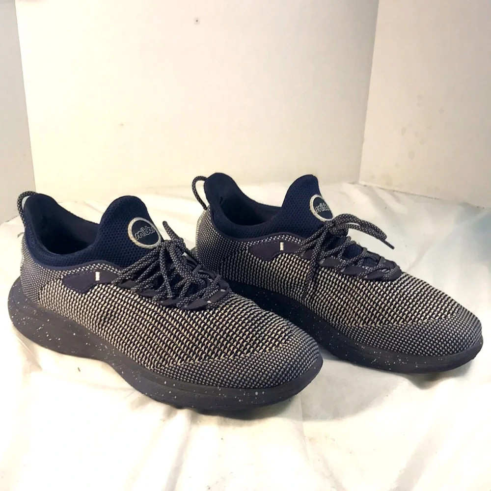 Snibbs Orbit Workplace Blueberry Jam Mens Breathable Knit Slip Resistant Sneaker